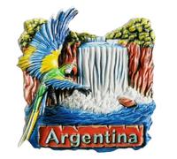 Imán para nevera Argentina, recuerdo turístico, decoración de nevera, colección artesanal 3D