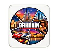 Imán para nevera Bahrain Collage - Imán acrílico de recuerdo de viaje