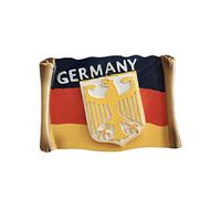 Imán para nevera con diseño de bandera de Alemania en 3D, hecho a mano, para decoración del hogar y la cocina, colección de imanes para nevera