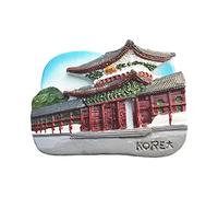 Imán para nevera con diseño de Corea de Seúl 3D, ideal para decoración de hogar y cocina, imán para nevera de China