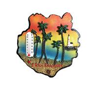 Imán para nevera con diseño de Gran Canaria en 3D, colección de recuerdos, decoración para el hogar y la cocina, imán para nevera, hecho en China