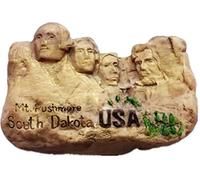 Imán para nevera con diseño de Monte Rushmore National Memorial South Dakota América, imán decorativo para nevera, recuerdo de resina