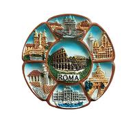 Imán para nevera con diseño de Roma Roma, Italia, 3D, famoso, para viajes, recuerdos, decoración del hogar y la cocina, imán para nevera de China
