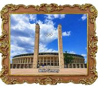 Imán para nevera con diseño del Estadio Olímpico de Berlín Alemania