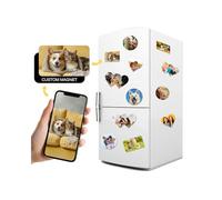 Imán para nevera con foto personalizada, imán personalizado para hogar y oficina, añade tu imagen, regalo magnético para pizarra blanca, lavavajillas y lavadora