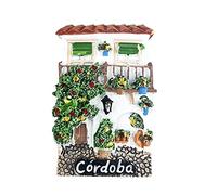 Imán para nevera Córdoba 3D de España, regalo de recuerdo, resina hecha a mano, imán para nevera Córdoba decoración del hogar y la cocina