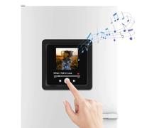 Imán para nevera de álbum de música personalizado, imán personalizado para refrigerador con reproductor de música y foto integrados, calcomanía personalizada para el refrigerador del reproductor de