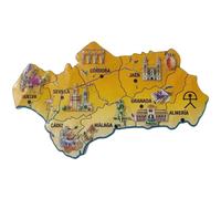Imán para nevera de Andalucía, España, recuerdo de viaje en 3D, colección de decoración magnética para nevera, artesanía