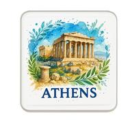 Imán para nevera de Atenas y Grecia: bonito regalo de recuerdo de viaje hecho a mano para coleccionistas y decoración del hogar