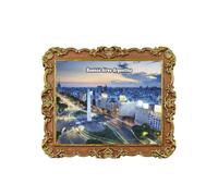 Imán para nevera de Buenos Aires Argentina 3D, recuerdo de viaje, decoración de nevera, calcomanía magnética, colección artesanal