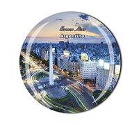 Imán para nevera de Buenos Aires Argentina, recuerdo de viaje, decoración del hogar, cocina, imán de cristal