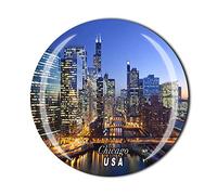 Imán para nevera de Chicago USA recuerdo de recuerdo de recuerdo de la colección de pegatinas magnéticas