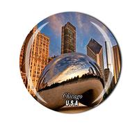 Imán para nevera de Chicago USA recuerdo de recuerdo de recuerdo de la colección de pegatinas magnéticas