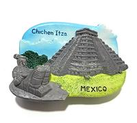 Imán para nevera de Chichen Itza México 3D, recuerdo de viaje, resina para decoración del hogar México