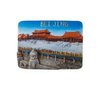 Imán para nevera de China Beijing, Ciudad Prohibida Forbidden City, imán 3D, souvenir, decoración magnética de colección, idea de regalo de viaje, colección Z49