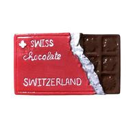 Imán para nevera de chocolate suizo simulado de Suiza, recuerdo de viaje, 3D, decoración magnética para nevera, colección artesanal