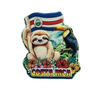 Imán para nevera de Costa Rica en 3D, regalo de recuerdo de resina, hecho a mano, colección de decoración para el hogar y la cocina