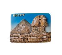 Imán para nevera de Egipto Giza - Gran Esfinge y Pirámide de Keops - Imán 3D Souvenir - Decoración magnética de colección - Idea regalo viaje colección W22