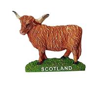 Imán para nevera de ganado Highland - Scottish Longhorn Cow / Scotland Souvenir / para visitantes y anfitriones de Edimburgo, Stirling, Fort William, The Hebrides
