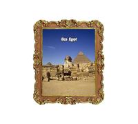 Imán para nevera de Giza, El Cairo, Egipto, recuerdo de viaje 3D, decoración de nevera, calcomanía magnética, colección artesanal