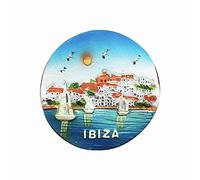 Imán para nevera de Ibiza España en 3D, regalo hecho a mano para decoración del hogar y de la cocina, colección de imanes para nevera Ibiza