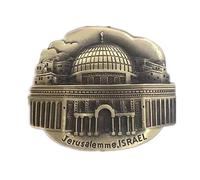 Imán para nevera de Jerusalén Israel de la ciudad del mundo 3D metal fuerte recuerdo turístico regalo chino imán hecho a mano artesanía creativa hogar y cocina decoración magnética (Israel)