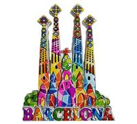 Imán para nevera de la Catedral de la Sagrada Familia de Barcelona, España, regalo de recuerdo, resina hecha a mano, colección de decoración para el hogar y la cocina