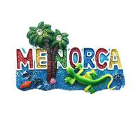 Imán para nevera de Menorca España, regalo de recuerdo para el hogar, cocina, decoración 3D, polirresina magnética