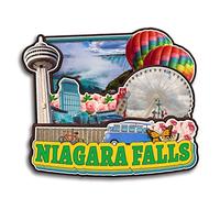 Imán para nevera de Niagara Falls Ontario, Canadá, colección de madera 3D, hecho a mano, recuerdos, ciudad, recuerdos, decoración del hogar, regalo -1432