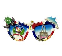 Imán para nevera de República Dominicana en 3D, recuerdo de viaje, decoración de nevera, calcomanía magnética para manualidades