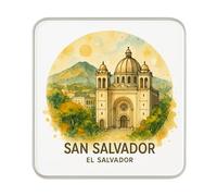 Imán para nevera de San Salvador, El Salvador: bonito regalo de recuerdo de viaje hecho a mano para coleccionistas y decoración del hogar