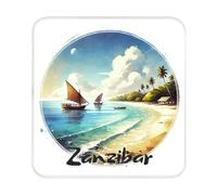 Imán para nevera de Zanzíbar, Tanzania | Regalo coleccionable de recuerdo de viaje