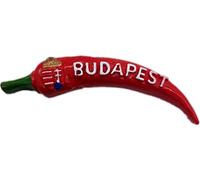 Imán para nevera, diseño de Chili Budapest, Hungría, para decoración de nevera, recuerdo, resina, manualidades, pizarra blanca