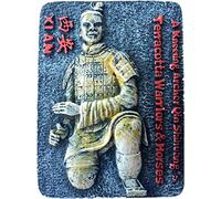 Imán para nevera, diseño de guerreros de terracota Xi'an Shaanxi de China World para nevera, decoración de recuerdo, resina, manualidades, pizarra blanca