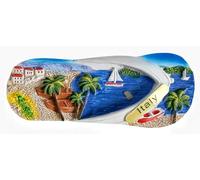 Imán para nevera, diseño de vista al océano, estilo italiano, recuerdo, decoración del hogar, colección creativa pintada a mano