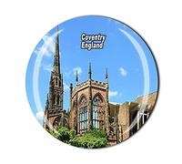 Imán para nevera en 3D de Coventry Inglaterra, de cristal, para viajes, colección de recuerdos, decoración para el hogar y la cocina