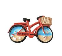 Imán para nevera en forma de bicicleta en 3D de Nicaragua, regalo de recuerdo, hecho a mano, decoración para el hogar y la cocina, colección de imanes para nevera
