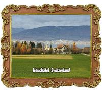 Imán para Nevera Neuchâtel, Suiza, Imán Nevera Ciudades, Recuerdo Turístico