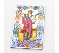 Imán para Nevera Pancras de Roma San pancracio. 5,5cm x 8,5cm Santos religiosos españoles. Iglesia Cristiana de españa. jesús Dios. Navidad