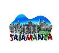 Imán para nevera Salamanca España 3D para regalo, resina hecha a mano Salamanca, imán para nevera para hogar y cocina