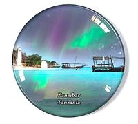 Imán para nevera Zanzíbar Tanzania, imán para nevera o congelador, decoración de recuerdo, pegatina de cristal, manualidades