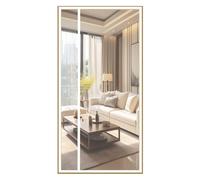 Imán para puerta de balcón con mosquitera, 70x245 cm, blanco, sin perforación, para protección contra insectos y mosquitos