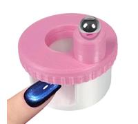 Imán para uñas, herramientas de belleza giratorias de 360 grados, imán de uñas de cuentas de vidrio fuerte con mecanismo de rotación para arte creativo y diseño magnético con mango compacto para