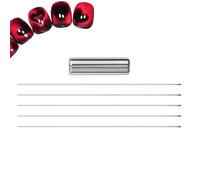Imán Para Uñas,Imanes Corazón Para Uñas Con Sujeción De Clips - Herramienta De Manicura Con Fuerte Succión En De Corazón Y Alambre Para Salones Y Estudios