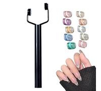 Imán Para Uñas - Varilla Magneṫ Fuerte En Forma De Y | Maġnet De De Gato De Doble Cabeza De Acero Inoxidable | Herramienta Multifuncional De Diseño Artístico Naiļ Para Manicura En Salón Y Hogar, P