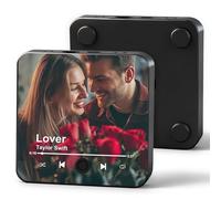 Imán personalizado para nevera con música - Imanes personalizados para nevera con reproductor de canciones y grabadora de voz, regalo de San Valentín para parejas, él, ella, mujeres y hombres