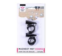 Imán Recogebolas De Petanca, Juego De 2 Cordones Para Recoger Sin Agacharse | Accesorios Para Levantar Bolas Metálicas Compatibles; Diseño Ligero Y Compacto, Funcional Durante Las Partidas Al Aire Libre.