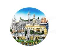 Imán redondo para nevera de Cádiz España, regalo de recuerdo, resina hecha a mano, imán de nevera Cádiz para el hogar y la cocina