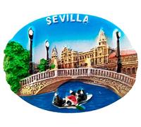 Imán Resina Sevilla Plaza de España Puente