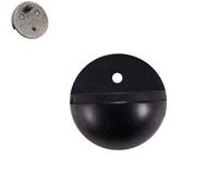 Imán Topes Para Puertas Tope De Puerta No Magnético Impactador De Puerta Tornillo De Tope De Puerta Resistente Montaje En Pared/Suelo Negro